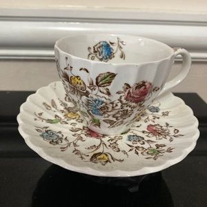 Johnson Brothers HandPaintTea Cup and Saucer Set